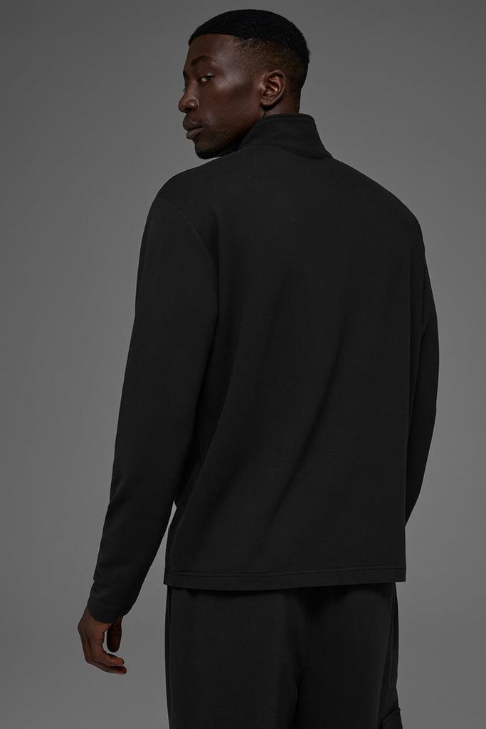 Alo Double Take Long Sleeve 1/4 Zip - Black - Sweaters - Free