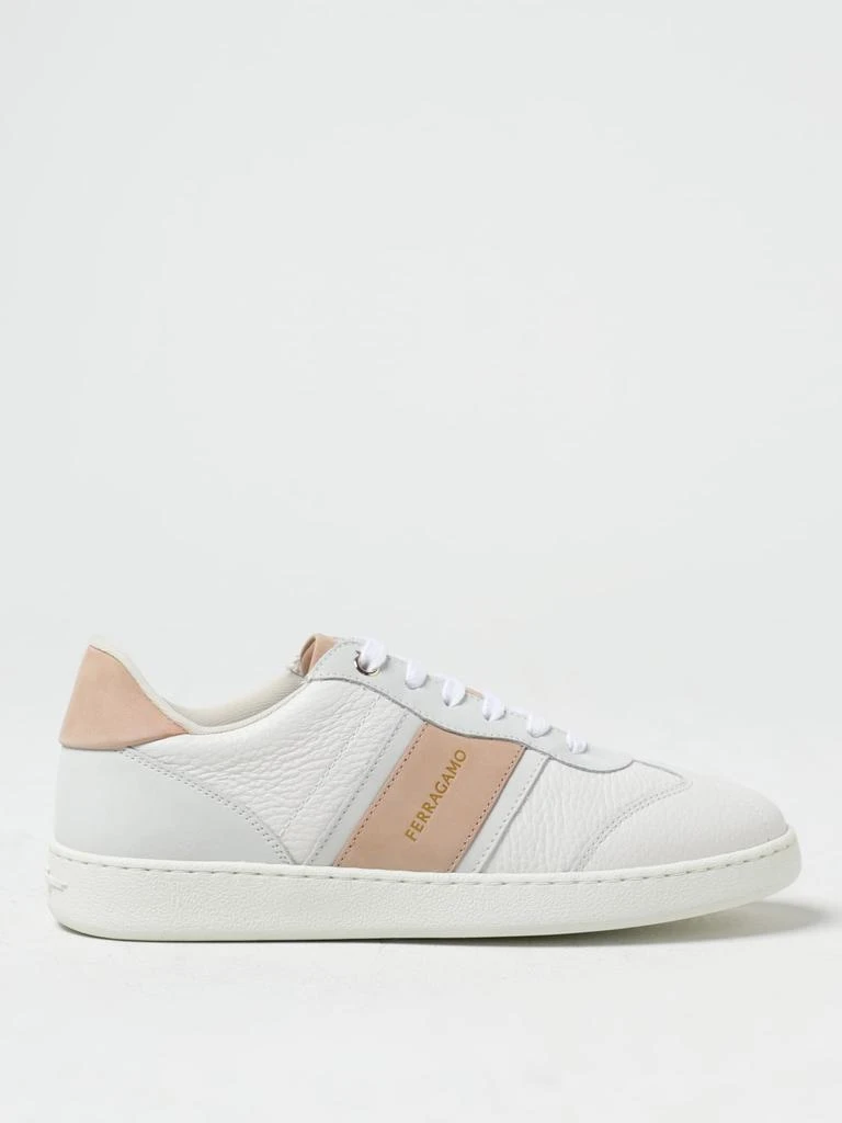 FERRAGAMO Ferragamo leather sneakers with logo 1