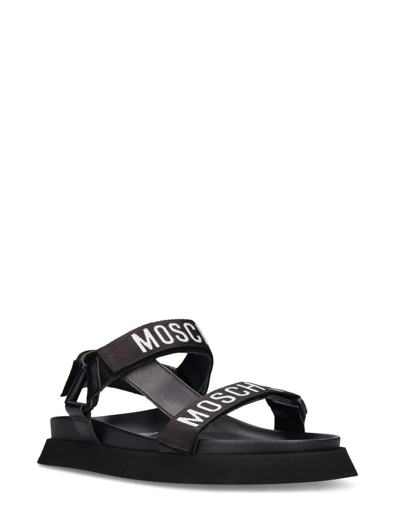 Moschino 40mm Fussbett Webbing Sandals 2