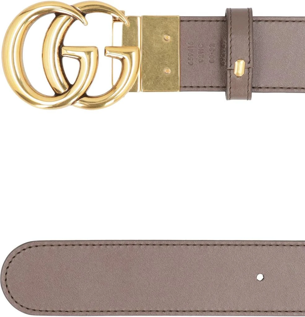 Gucci Gucci Leather And Gg Supreme Fabric Reversible Belt 4