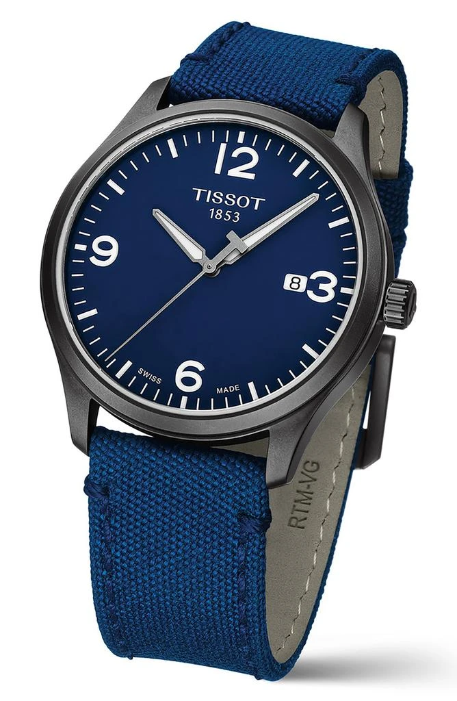 Tissot Gent XL GTS Canvas Strap Watch, 42mm 5