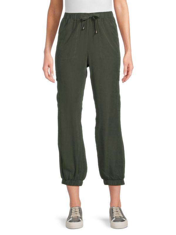 Andrew Marc Solid Cropped Joggers