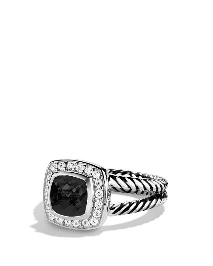 David Yurman Petite Albion Ring with Gemstone and Diamonds 1
