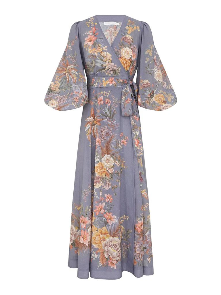 Zimmermann Tallow Wrap Midi Dress 1