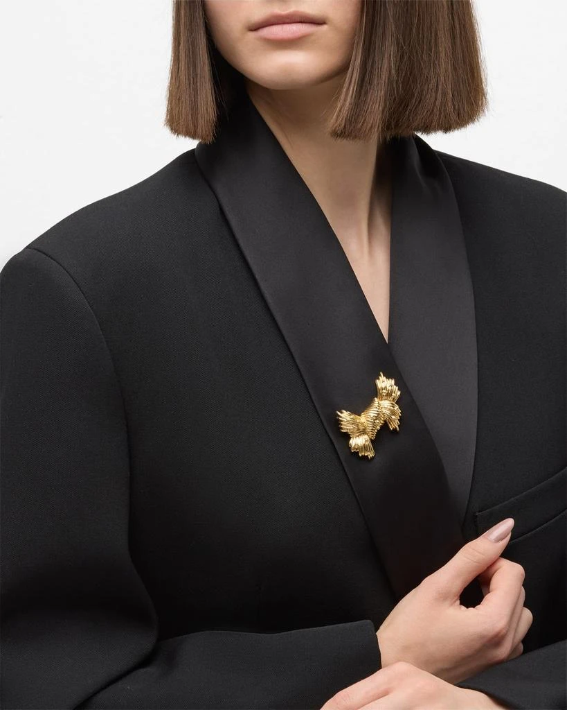 NM Estate Estate 18K Yellow Gold Tiffany Knot Bow Pin 5