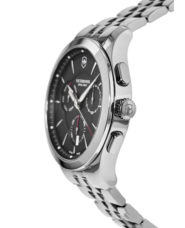 Swiss Army Victorinox Swiss Army Alliance Chronograph Black Dial Steel Men's Watch 241745.1 2