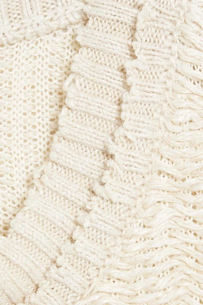 MAISON MARGIELA Distressed hemp and cotton-blend sweater 4