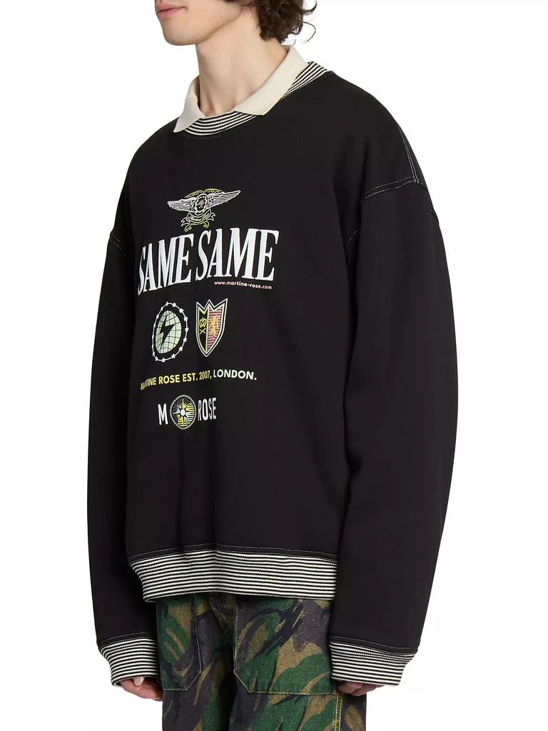 Martine Rose Logo Cotton Sweatshirt 4