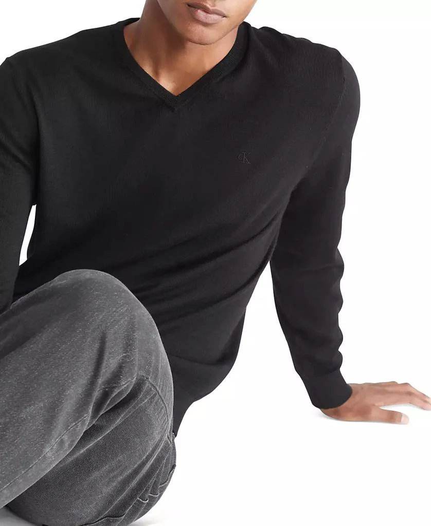 Calvin Klein Men's Regular-Fit V-Neck Sweater 3