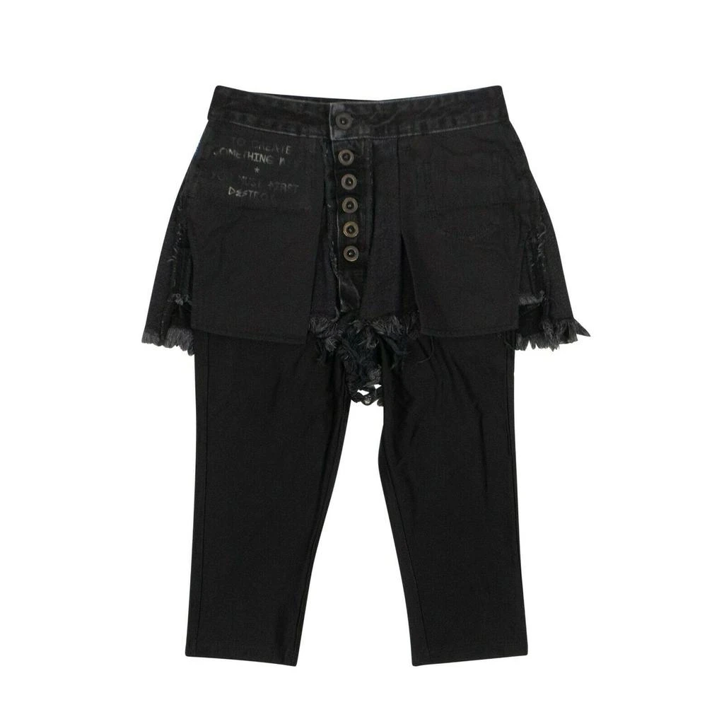 Unravel Project Reverse Shorts Laye Stretch Leggings - Black 1