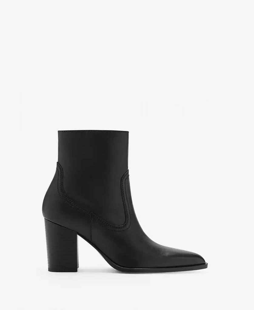 Mango Women's Leather Pointed Ankle Boots 3