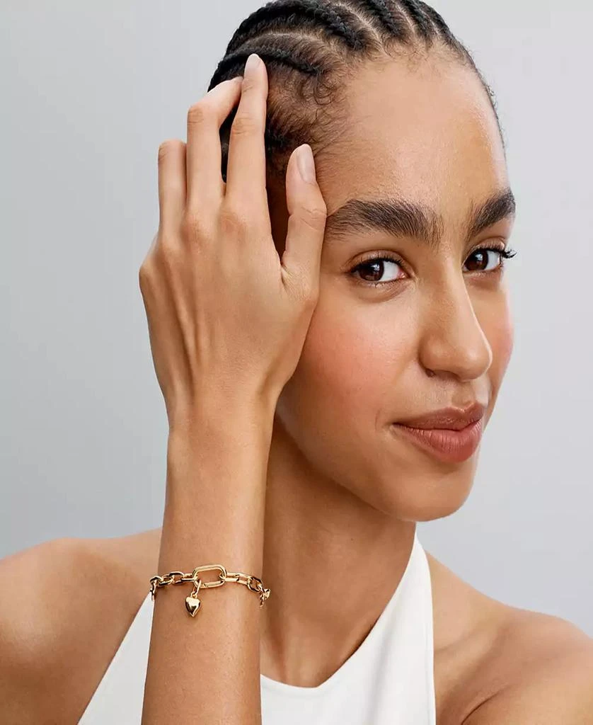 PANDORA 14K Gold Plated Heart Mini Dangle Charms 4