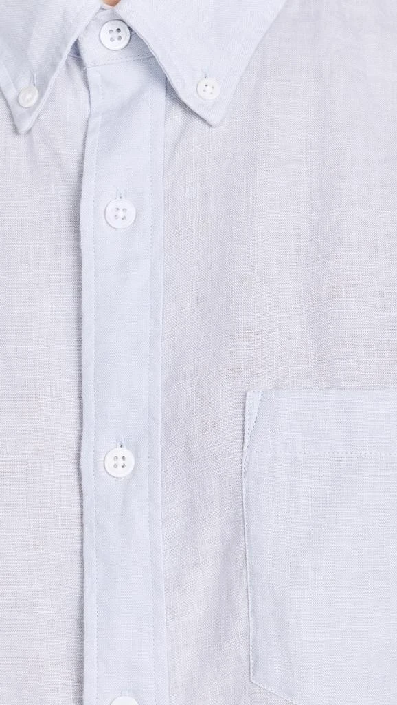 Club Monaco Short Sleeve Slim Linen Shirt 5