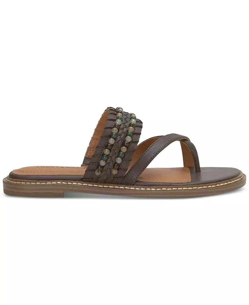 Lucky Brand Women's Kaykey Beaded Crisscross Flat Sandals 2