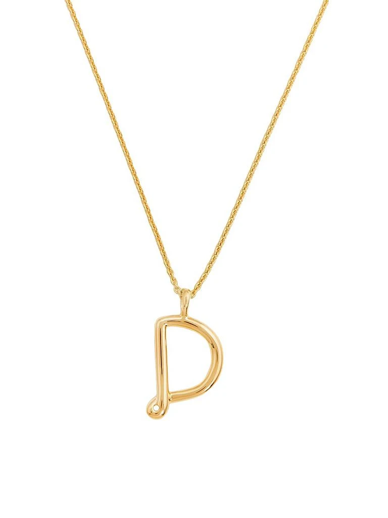 Missoma 18K-Yellow-Gold Vermeil Curly Molten Initial Pendant Necklace 1