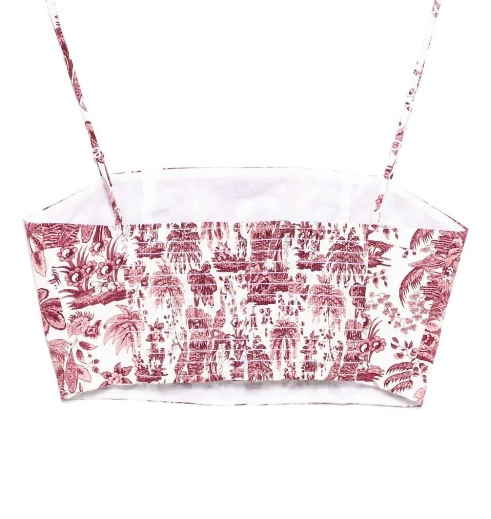Staud Frederico Tank Top In Bordeaux Toile 5