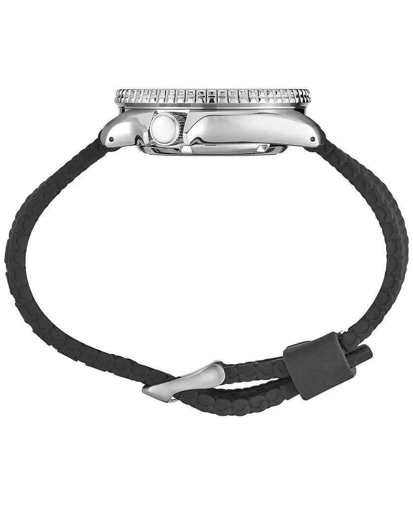 Seiko Men's Automatic 5 Sports Black Silicone Strap Watch 43mm 2