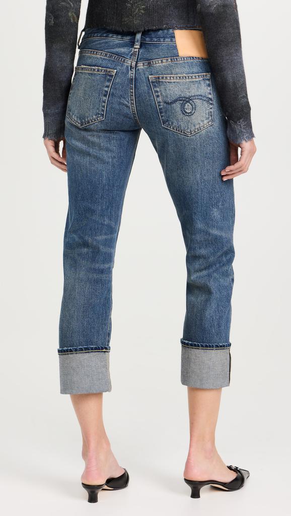 R13 Cuffed Boy Straight Jeans