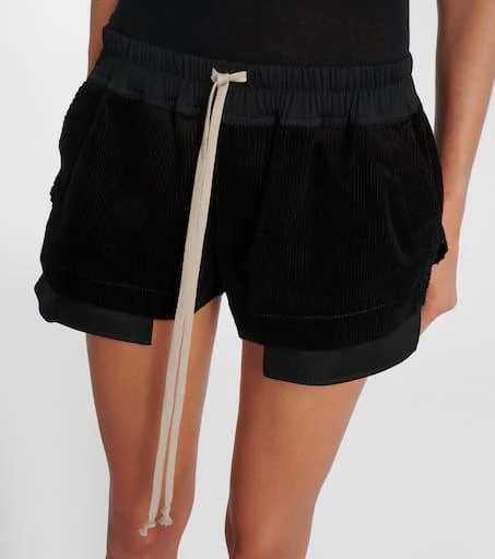 Rick Owens Fog cotton and linen shorts 4