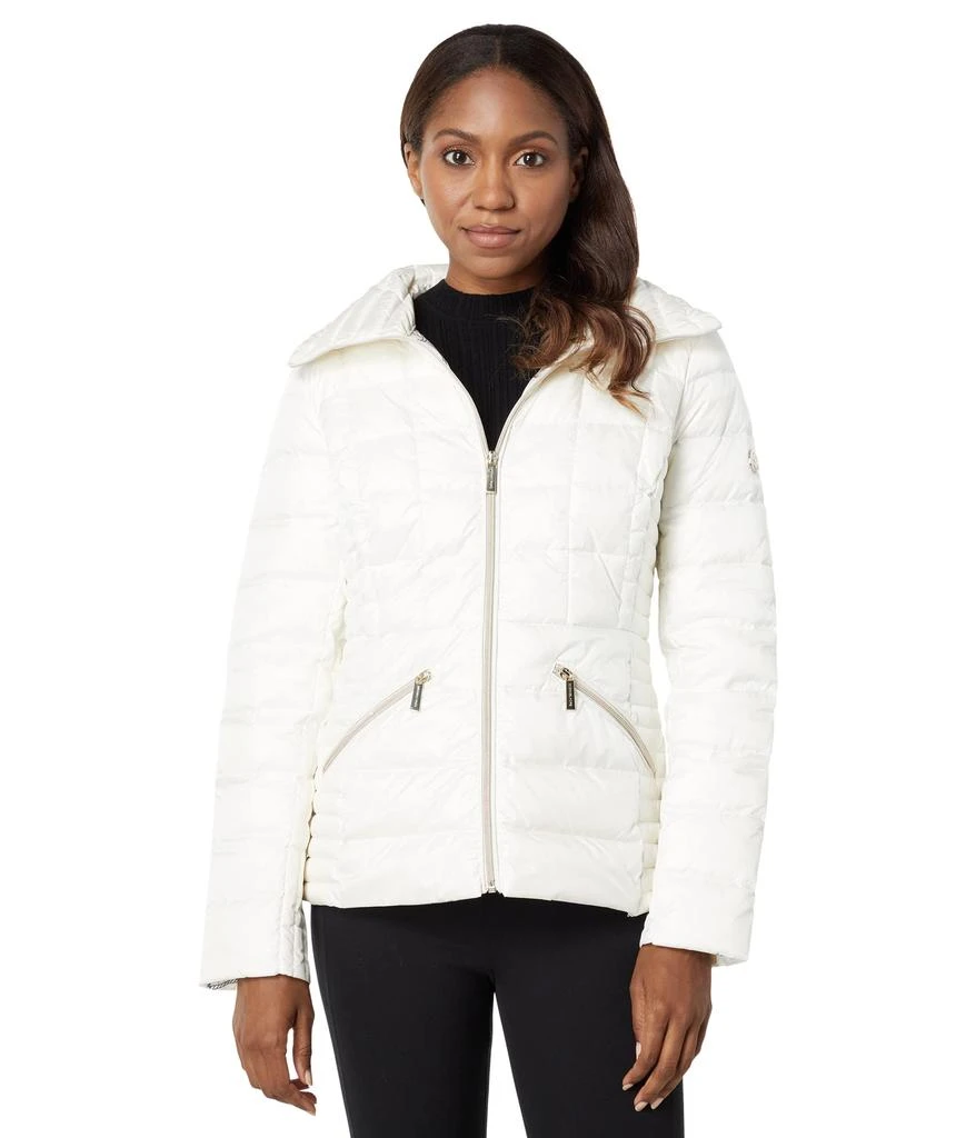 MICHAEL Michael Kors Short Box Quilt Packable Down Jacket M825223E74 1