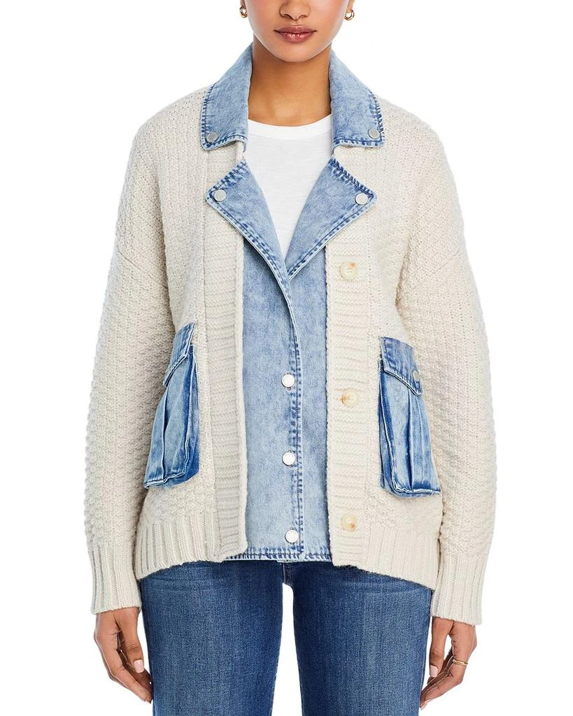 Blank NYC Last Call Mixed Media Cardigan 7
