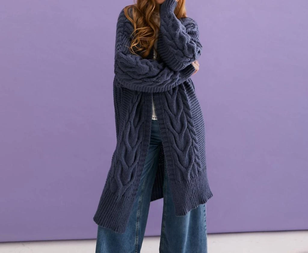 Cara & The Sky Cara & The Sky - Alex Cable Maxi Cardigan Sweater