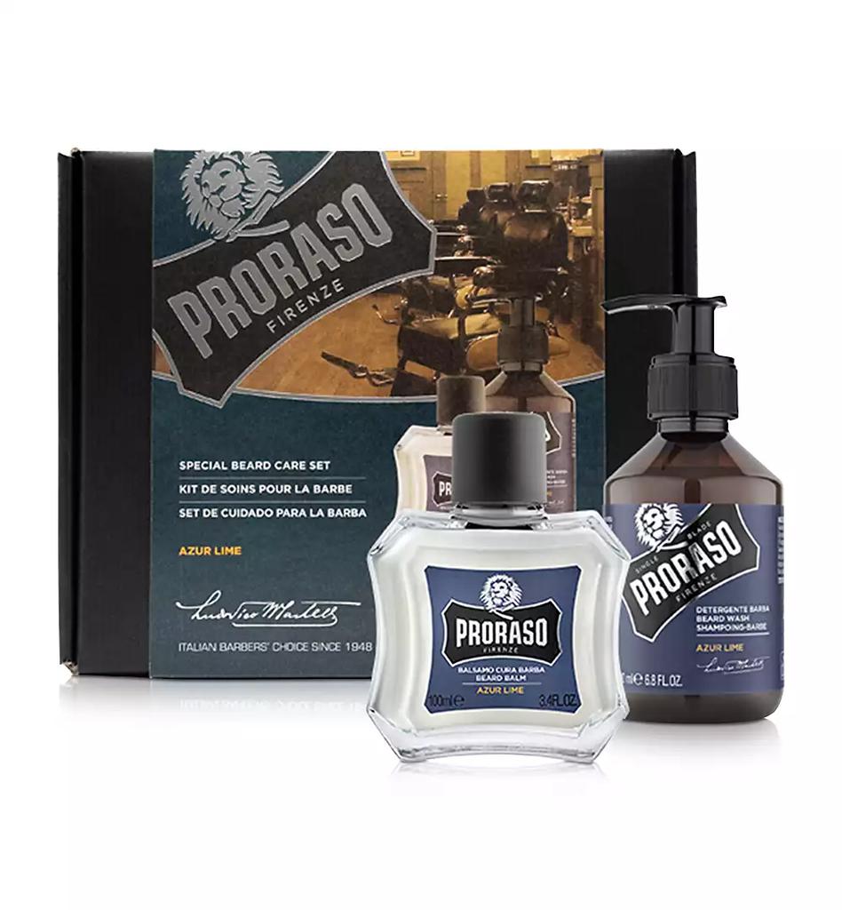Proraso 2-Pc. Beard Care Set For New Or Short Beards - Azur Lime Scent