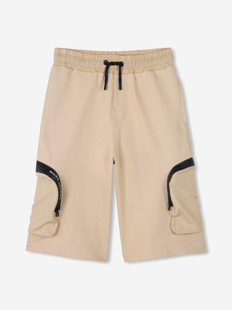 Marc Jacobs Boys Pocket Bermuda Shorts in Beige