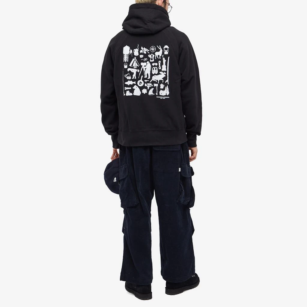 Engineered Garments Engineered Garments Raglan Fish Hoodie 4