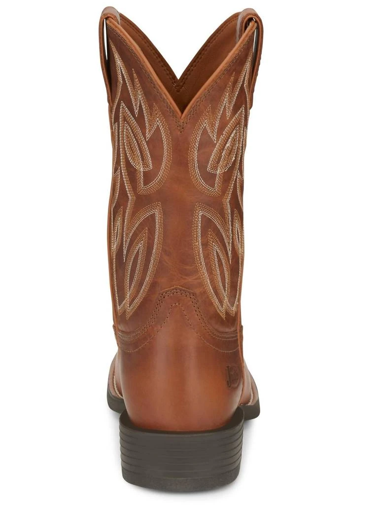 Justin Men's Rendon Brown Western Boots - Ee Width In Cognac 5