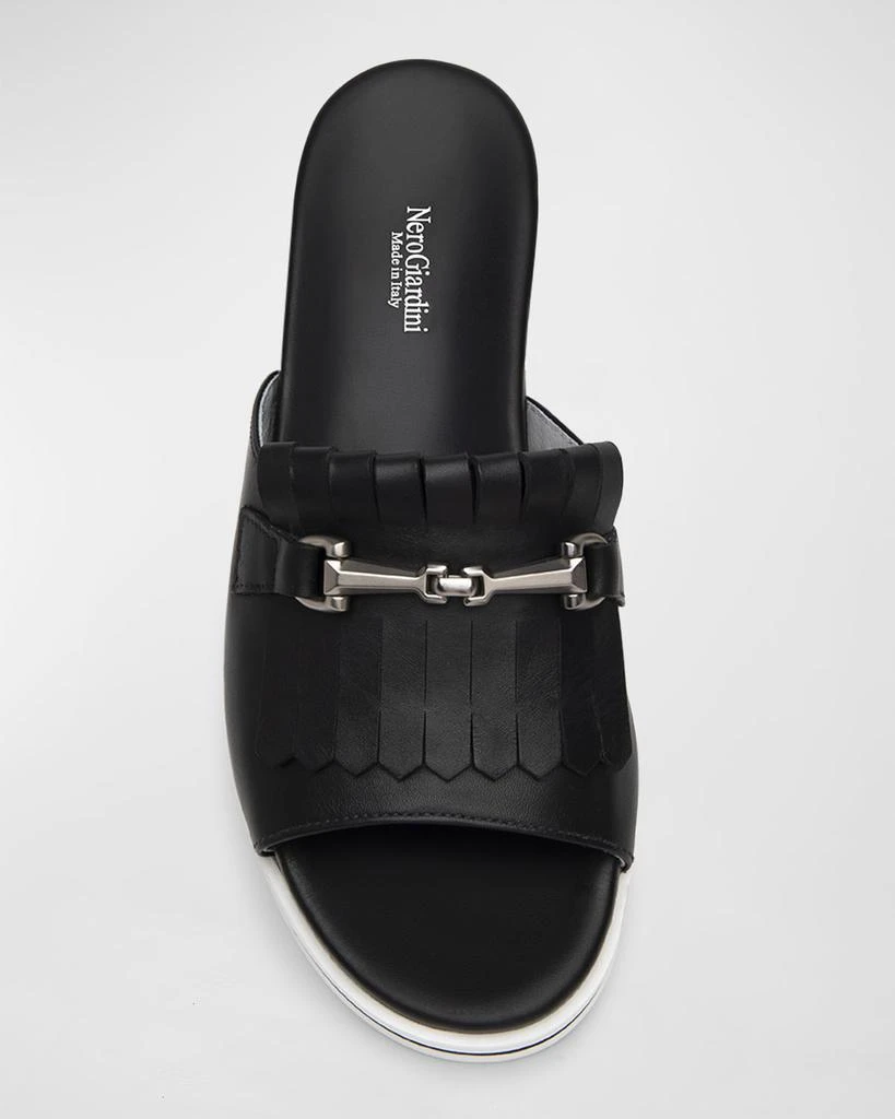NeroGiardini Kiltie Slip-On Sandals 5