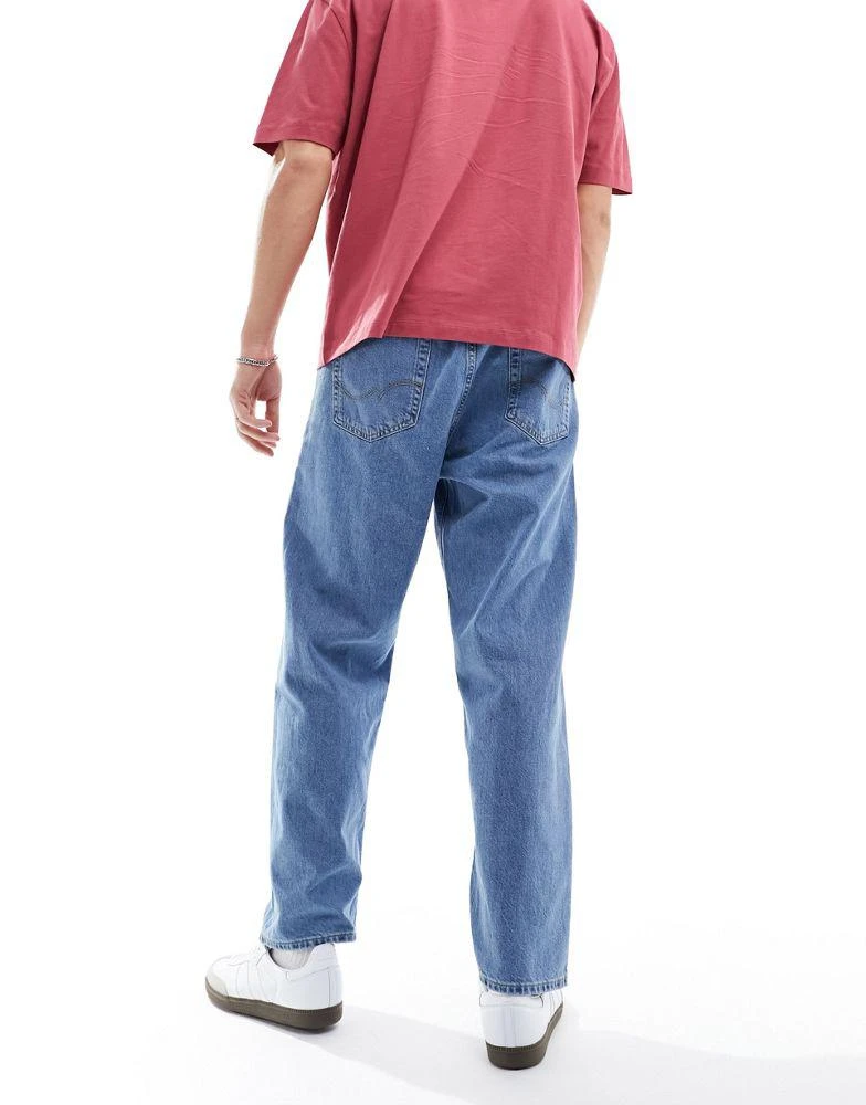 Jack & Jones Jack & Jones Alex baggy jeans in mid blue 2