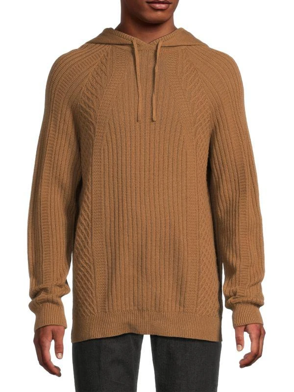 Brett Johnson Carmel Cashmere Hooded Sweater 1