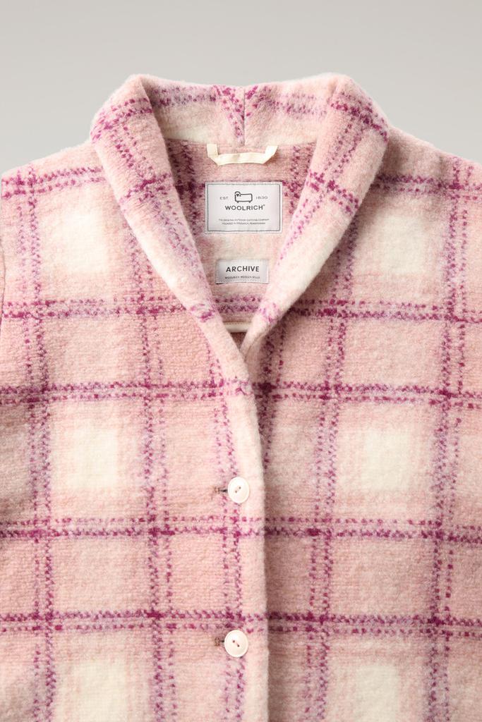 Woolrich Wool Blend Gentry Check Coat - Women - Pink