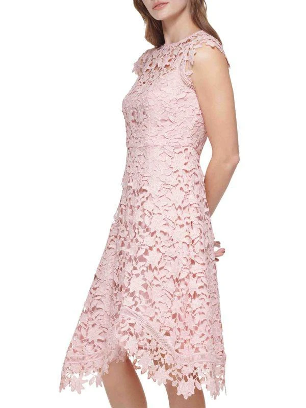 Eliza J Asymmetric Lace Mididress 3