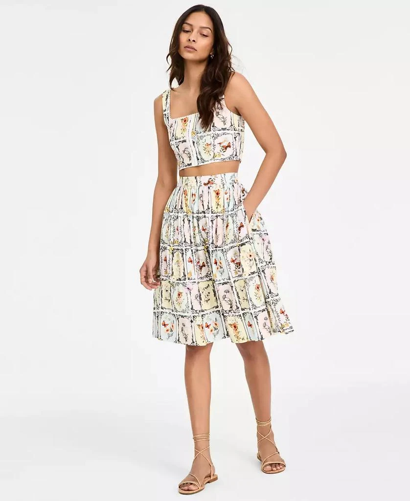 Avec Les Filles Women's Printed Full Skirt 3