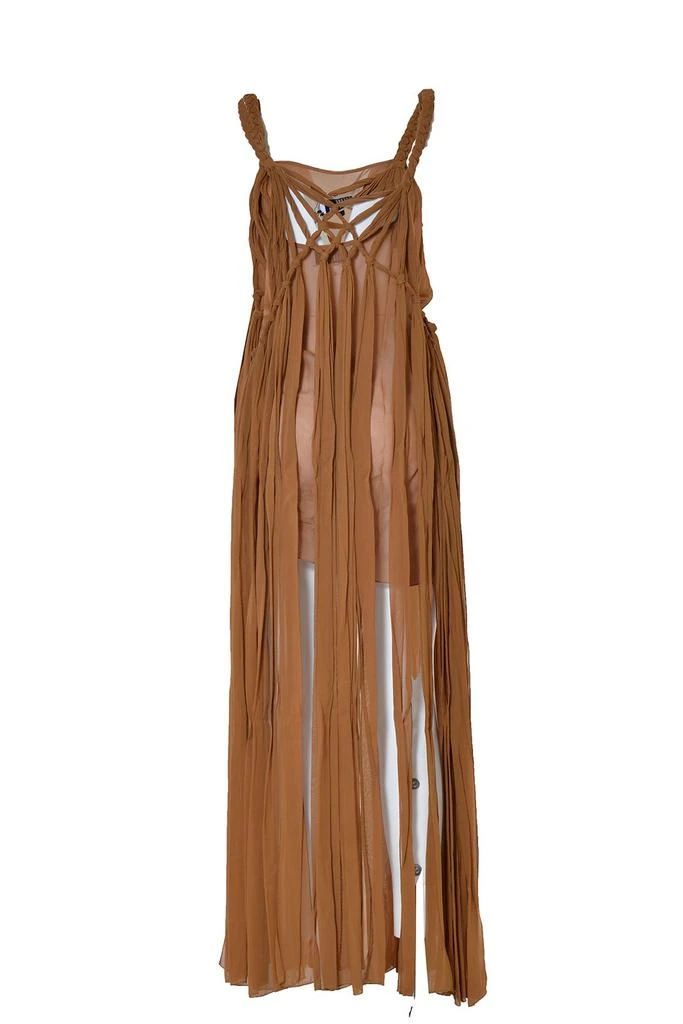 Giuseppe Di Morabito Giuseppe Di Morabito Fringed Semi Sheer Dress 2