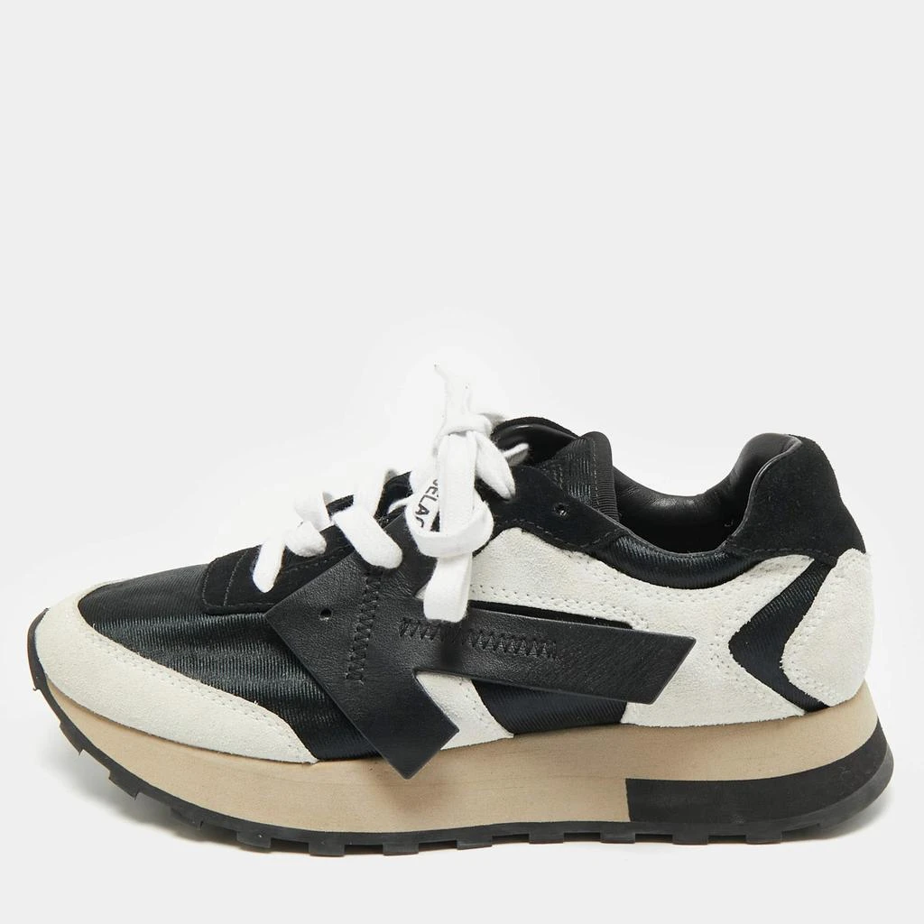 Off-White Off-White Two Tone Nylon and Suede HG Runner Sneakers Size 37 1