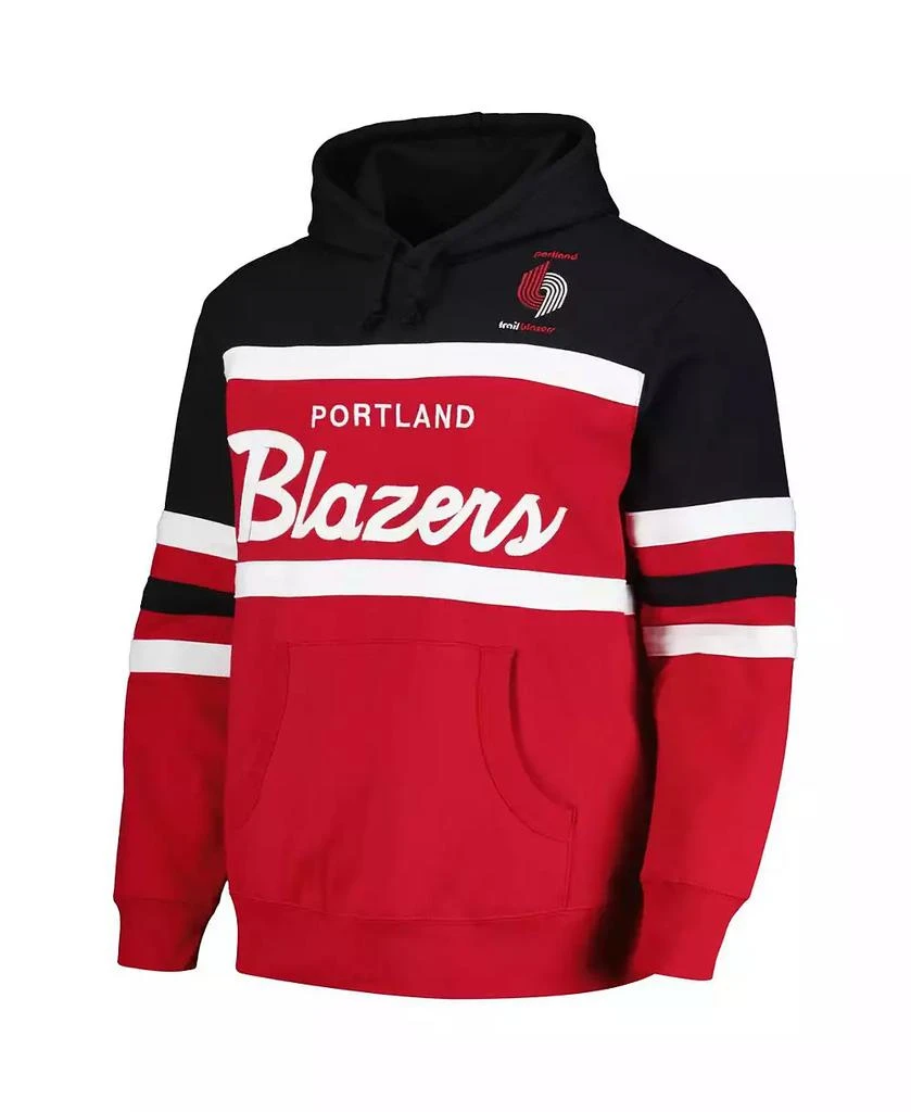 Mitchell & Ness Men's Red/Black Portland Trail Blazers Head Coach Pullover Hoodie 5