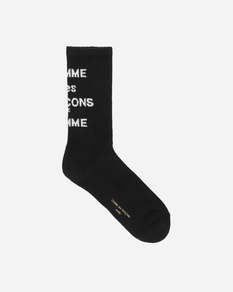 Comme des Garcons Logo Socks Black 1