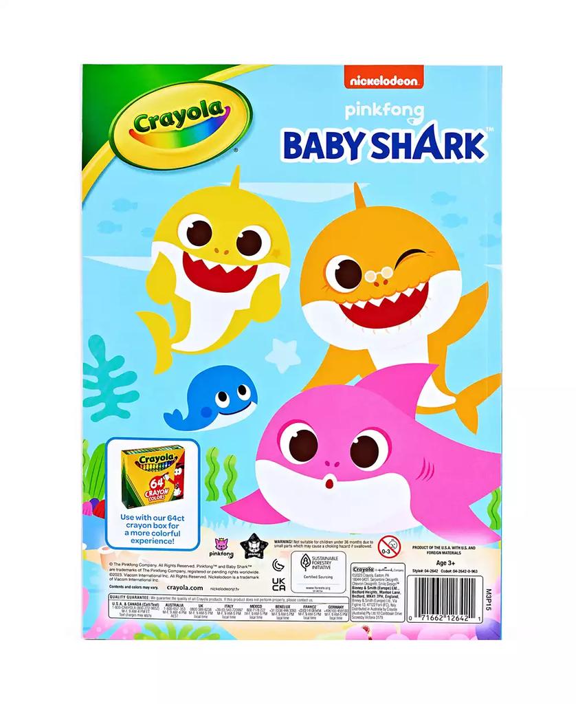Crayola Baby Shark Coloring Book, 8 Pack
