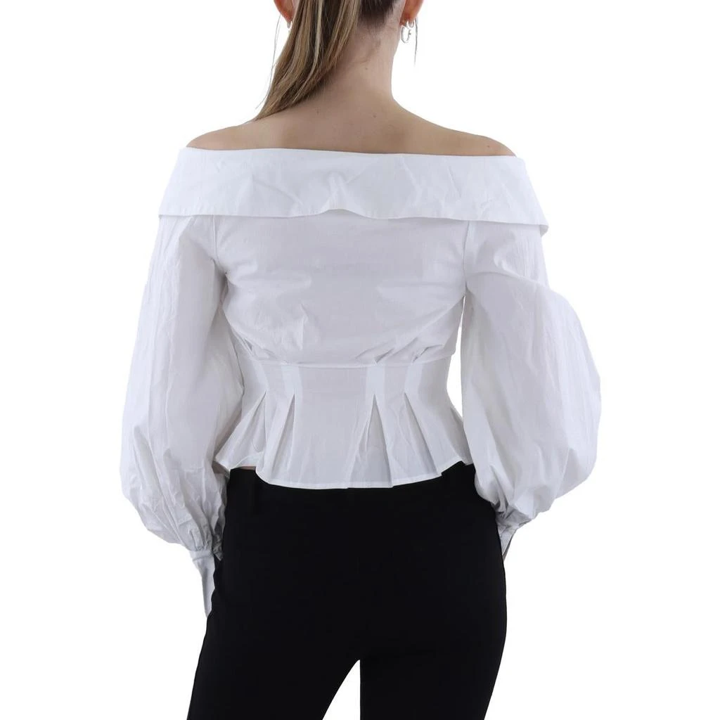 Isabel Marant Womens Button-Down Long Sleeve Off The Shoulder 2