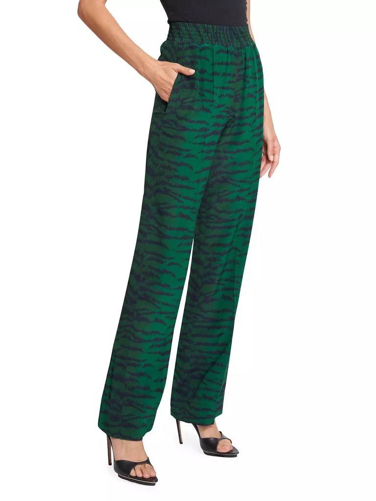 Victoria Beckham Printed Elasticized Trousers 4