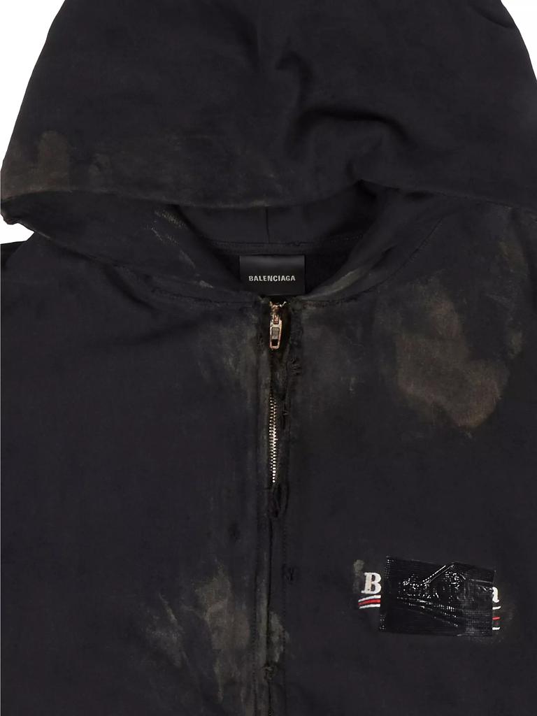 Balenciaga Gaffer Zip-Up Hoodie Small Fit - Hoodies - Free