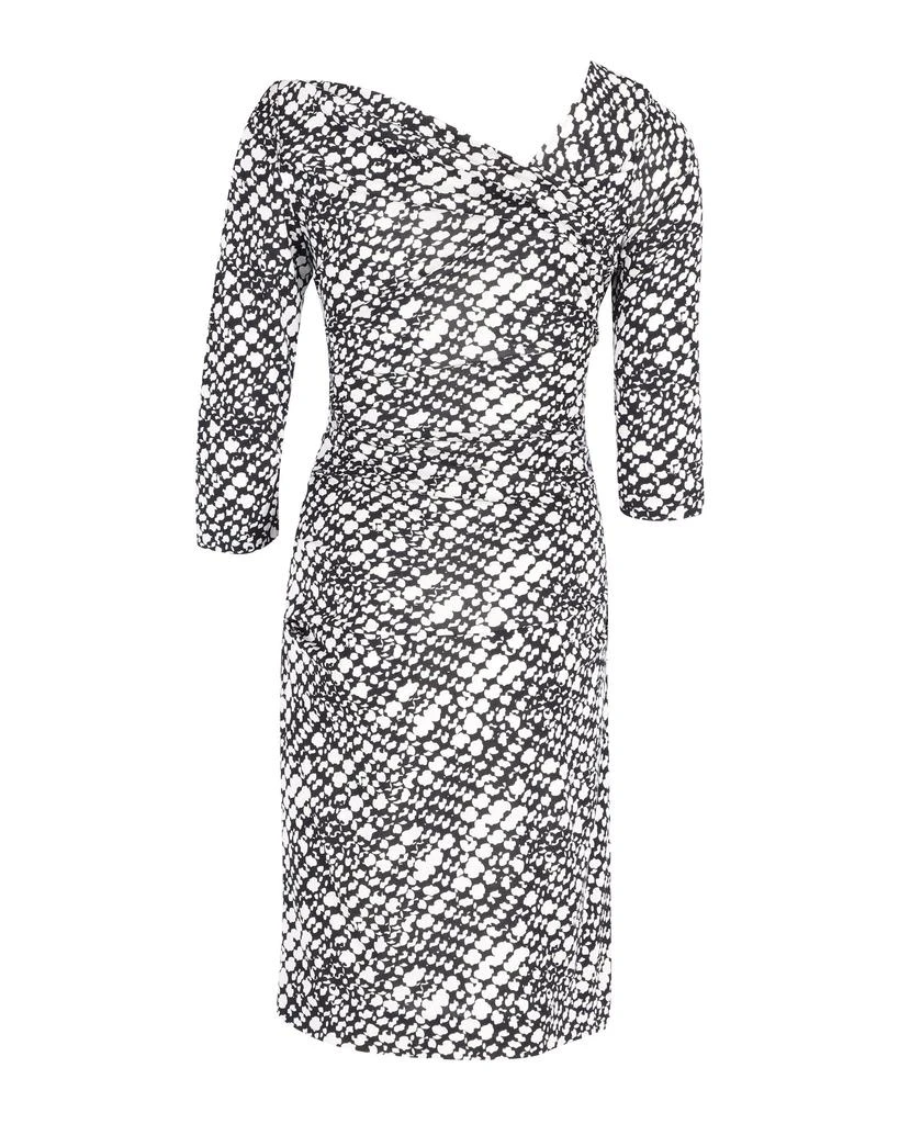 Diane von Furstenberg Printed Wrap Dress in Black Silk 2