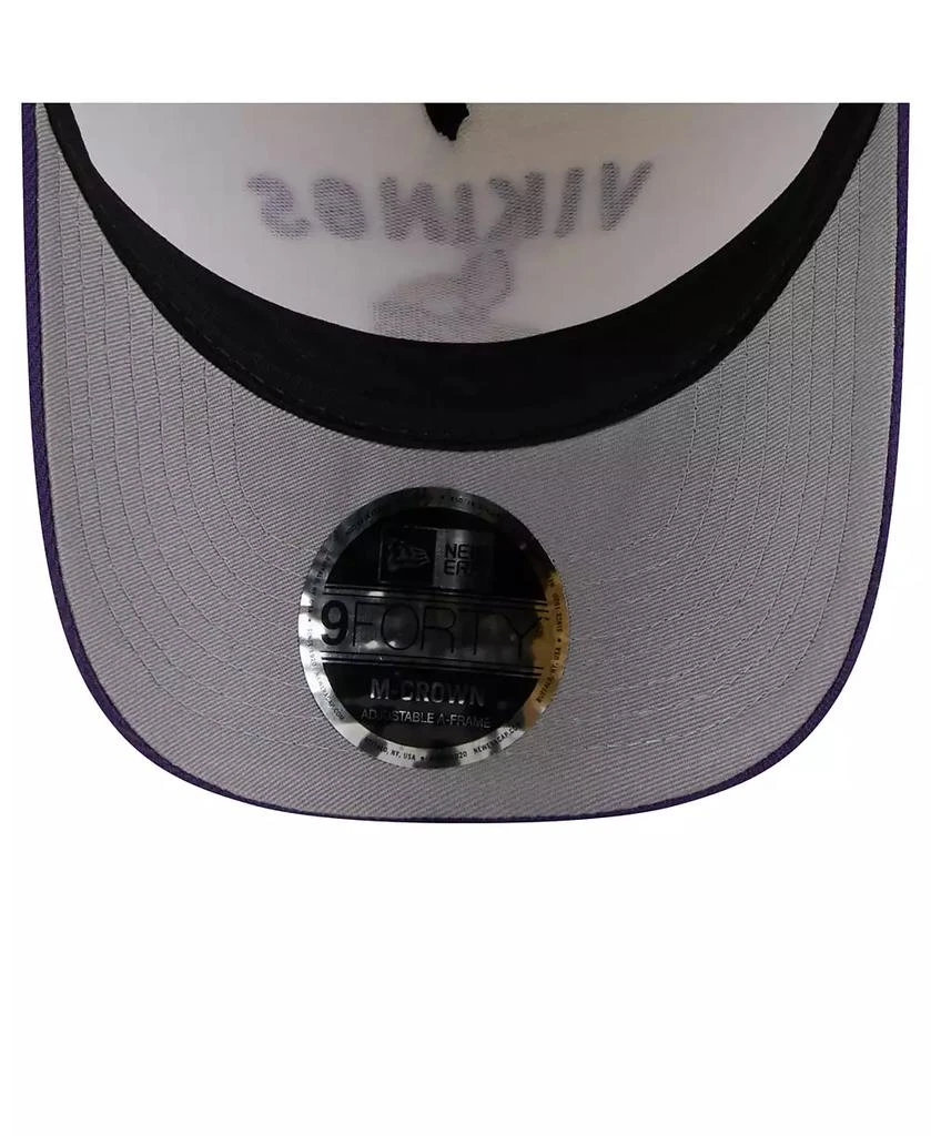 New Era Men's Cream/Purple Minnesota Vikings 2025 NFL Draft 9FORTY A-Frame M-Crown Adjustable Hat 5