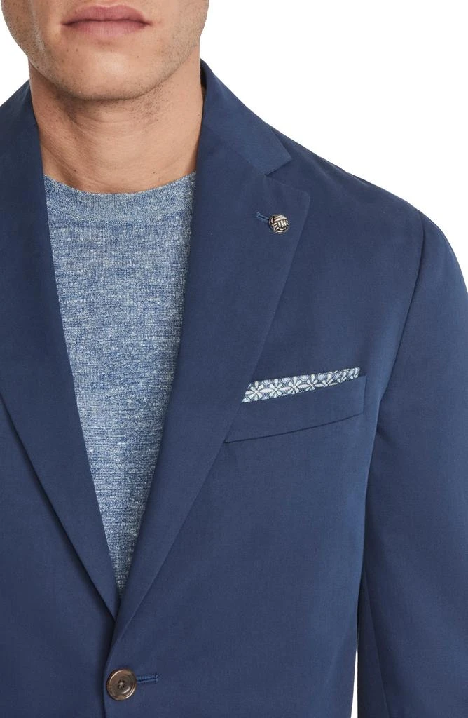 Jack Victor Irving Solid Blue Cotton & Cashmere Suit 4