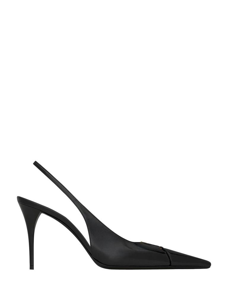 【SAINT LAURENT】BABYLONE BRETEUIL●806685AAESX1000 SAINT LAURENT Women's Babylone Breteuil Slingback Pumps