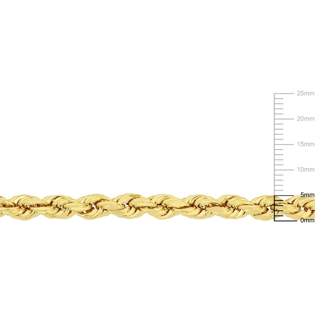 Mimi & Max 24 Inch Rope Chain Necklace in 10k Yellow Gold (5mm) 2