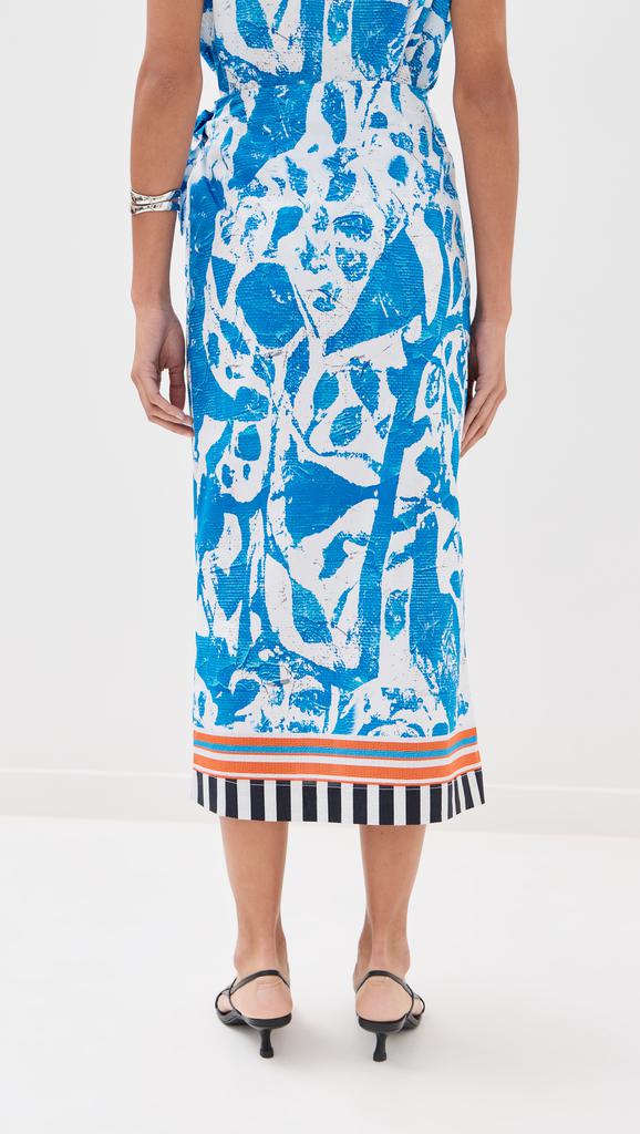 STELLA JEAN Midi Wrap Skirt